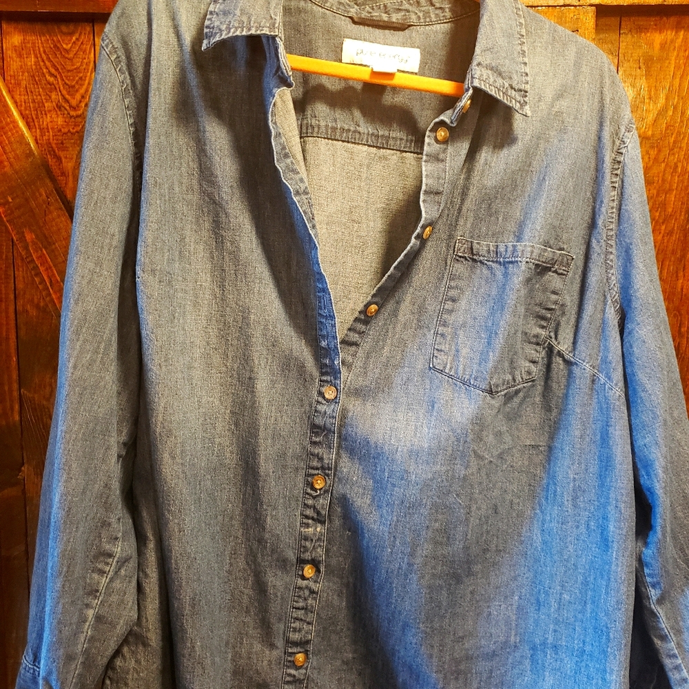 Jean blouse